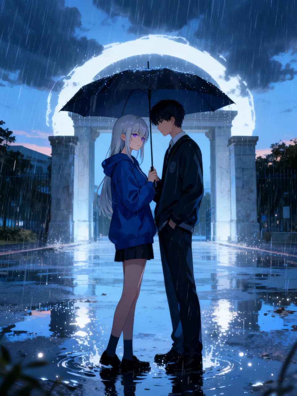 雨宿り、幼馴染とふたり